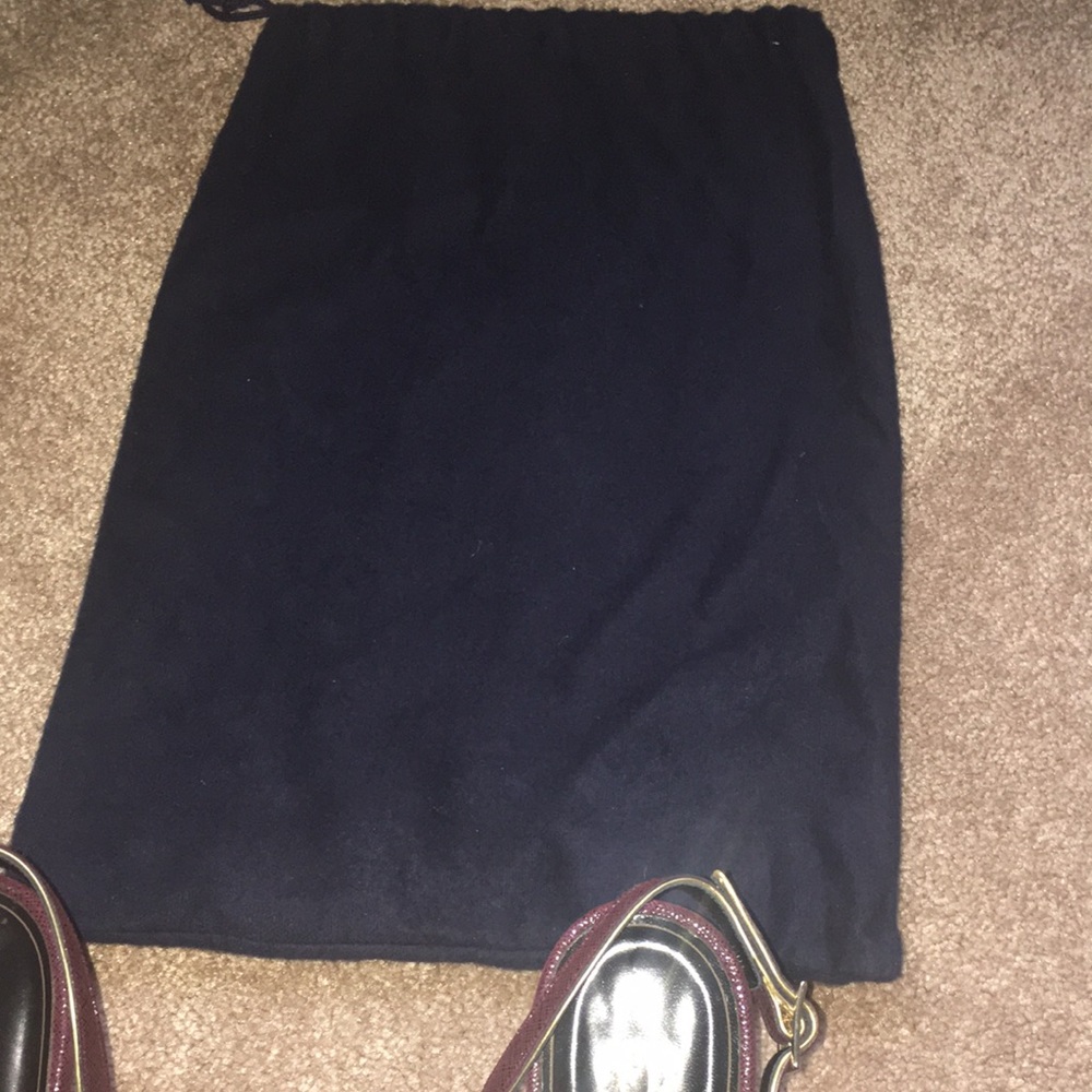 Oscar de la Renta wine colored shoes with dust bag worn once Host Pick!! - Picture 6 of 6